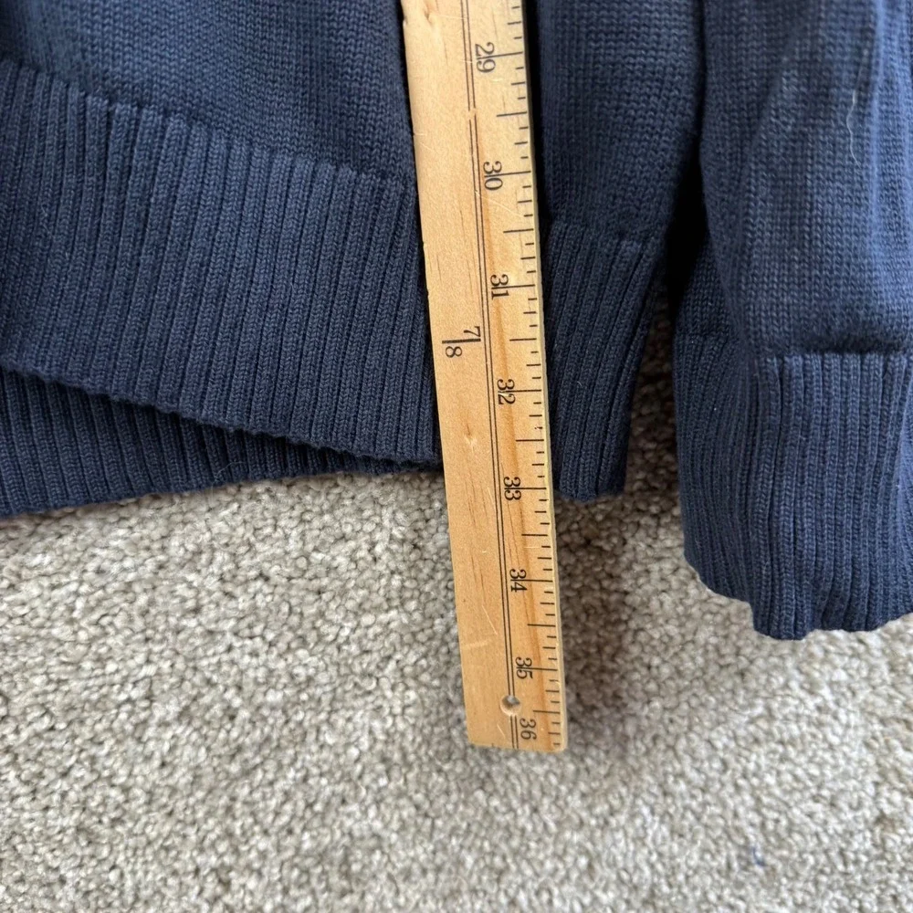 Banana Republic Mens XXL Navy Blue Striped Shawl Collar‎ Cardigan Sweater NEW